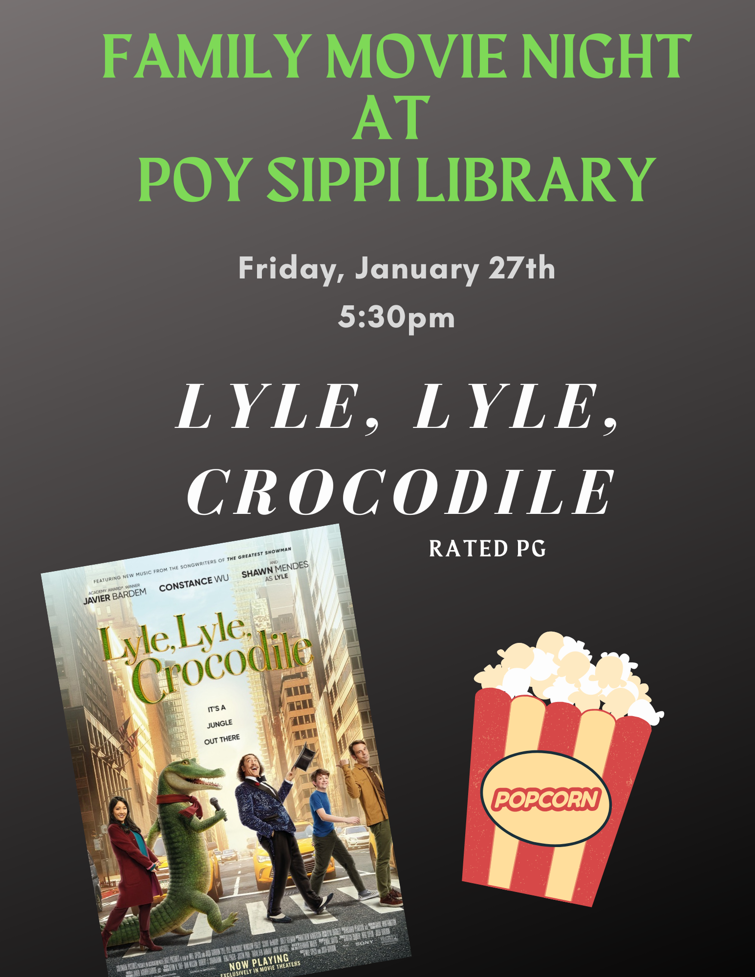 Family Movie Night - Lyle, Lyle, Crocodile