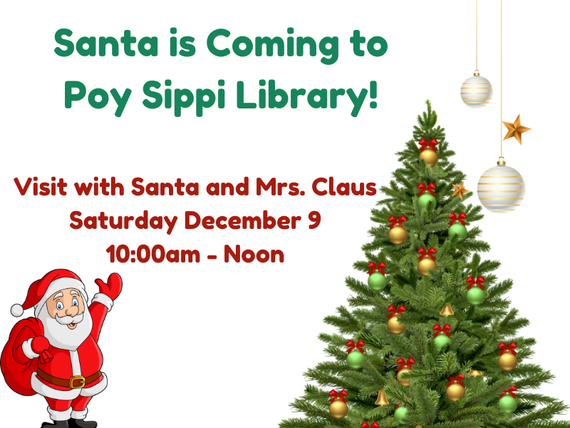 Santa is Coming to Poy Sippi Library!