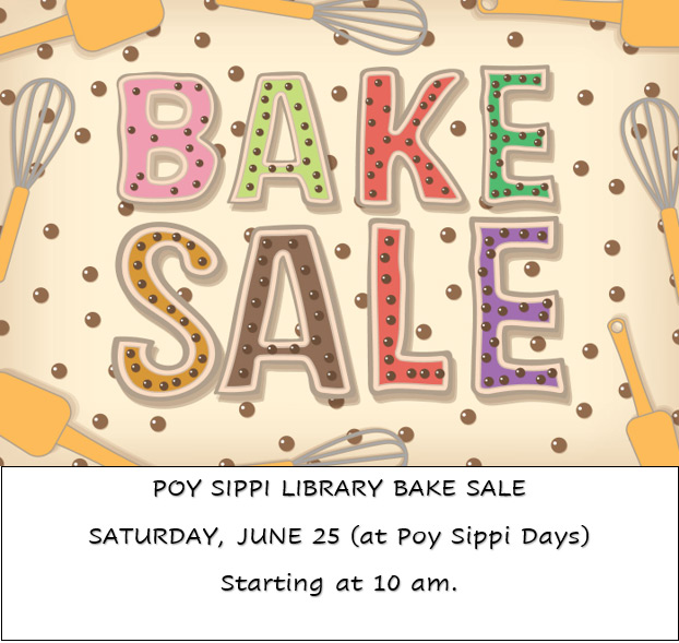 Poy Sippi Library Bake Sale